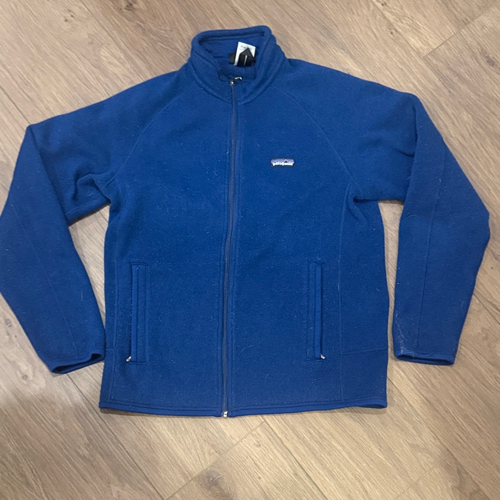 Patagonia Dark Blue Better Sweater Knit full zip jacket, Size M